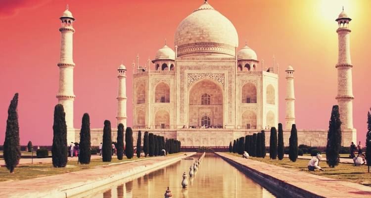 Taj Mahal Sunset View